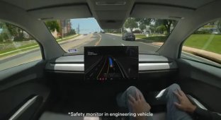 Tesla без руля и педалей выехала на дороги (1 фото)
