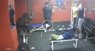Gym visitor attacked another man because of a prank kiss