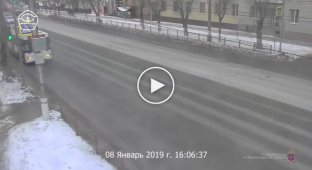 Лобовое столкновение с троллейбусом в Волгограде