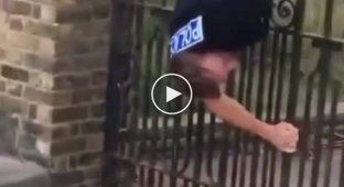 How the fence defeated the policeman