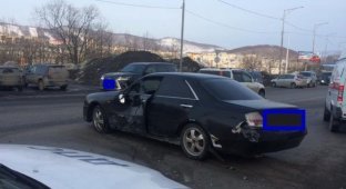 В Петропавловске лихач сбил девушку на пешеходном переходе (1 фото + 1 видео)