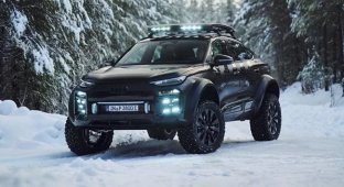 Electric Audi Q6 Sportback e-tron Transformed into an Extreme SUV (3 photos)