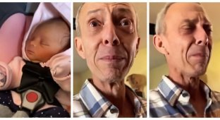 The woman gave her daughter the name of her stepfather and he could not hold back the tears (3 photos + 1 video)