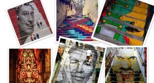 Великолепный стрит-арт на ступеньках (21 фото)