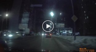 Motorist knocked out a Mercedes