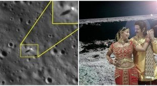 The Indian Space Agency published and almost immediately deleted a photo of its station on the moon (6 photos)