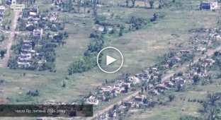 Chasov Yar, destroyed by Russian shelling