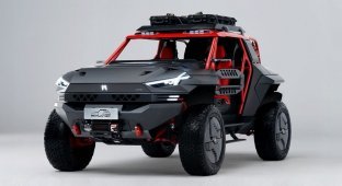 Heavy-duty SUV Mengshi M-Hero converted into a buggy (6 photos)