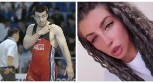 A former member of the Russian wrestling team and standard-bearer of the Tokyo Olympics beat a girl in Thailand for refusing to meet him (2 photos + 3 videos)