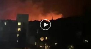 Forest fire in Kemer approached tourist areas