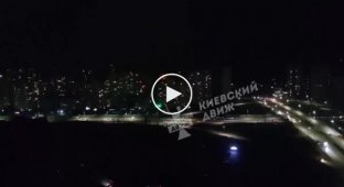 This is how the moment when the blackout begins in Kyiv looks like
