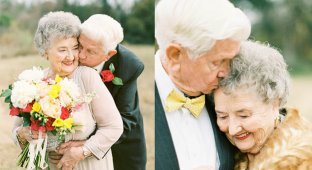Трогательная фотосессия супругов, проживших в браке 63 года (10 фото)