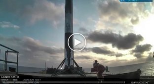 Компания SpaceX совершила повторный запуск и посадку первой ступени ракеты Falcon 9