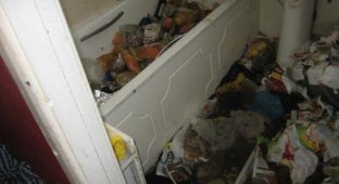 Квартира двух сантехников, у которых засорился туалет (5 фото)