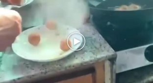 Vegetable fireworks in the kitchen