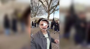 Пивной фонтан установили в центре Лондона