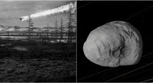 NASA is sounding the alarm, an analogue of the Tunguska meteorite flies to the Earth (3 photos)