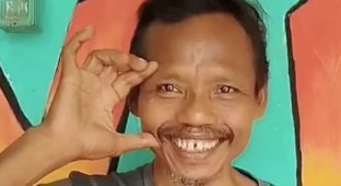 Индонезийский Ганнибал Лектер стал обожаемой звездой в соцсетях (3 фото + 1 видео)