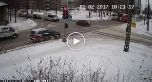 Столкновение с пожарной машиной в Петрозаводске