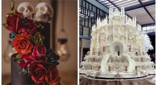 25 потрясающих тортов на свадьбу от кондитеров-волшебников (26 фото)