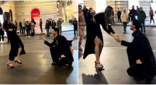 Італієць вирішив зробити пропозицію коханої — але план провалився (4 фото + 1 відео)