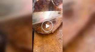 Cholesterol Express: A Huge Meat Sandwich