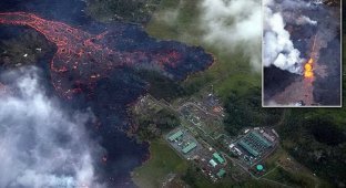 Извержение вулкана Килауэа грозит техногенной катастрофой (12 фото + 1 видео)