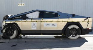 Tesla Cybertruck получил высший балл за безопасность в американском краш-тесте (5 фото)