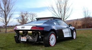 The rally version of the Audi R8 was put up for auction (35 photos + 2 videos)
