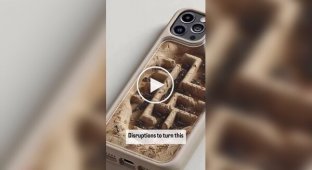 An enthusiast created a smartphone case with a miniature ant farm
