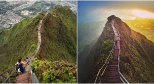 Stairway to Heaven: a forbidden path chosen by adventurous tourists (12 photos + 1 video)