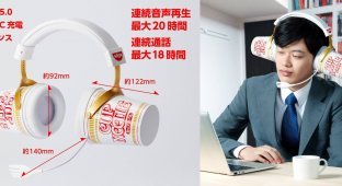 Don't hang noodles on my ears, although if these are noodle-shaped headphones, then you can (4 photos)