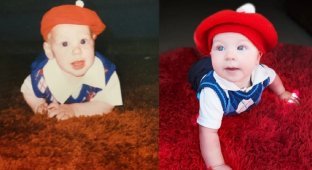 40 Touching Photos of People Who Recreated Their Old Photos (40 Photos)