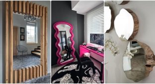 15+ ideas for decorating mirrors that will be useful in every apartment (17 photos)