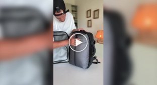 Необычный рюкзак с насосом