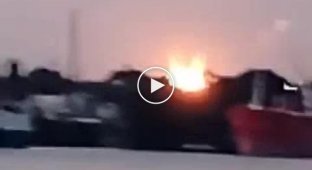 Массированный российский БПЛА-камикадзе Shahed-136 атаковал украинский порт Рени на реке Дунай в Одесской области