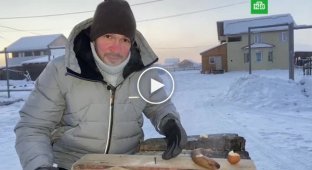 В Якутии при -55 молоток не нужен