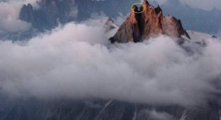 Мост на горе Aiguille du Midi (3.842 метра) (6 фотографий)