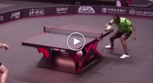 I tried so hard, but strength is not the main thing in table tennis