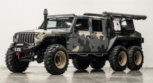 Jeep Gladiator превратили монструозный внедорожник 6х6 (10 фото)
