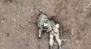 Footage of destroyed Russian infantry and equipment near a landfill near Avdeevka
