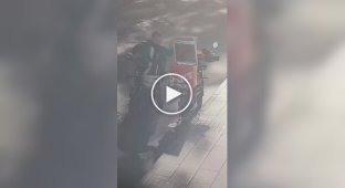 A delivery man stole an order from a competitor right out of his bag