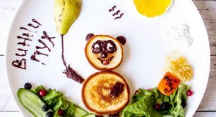 10 способов превратить детский завтрак в мультфильм на тарелке (10 фото)