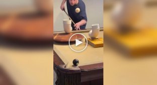 A billiards trick that can't be repeated