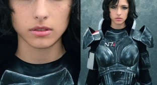 Крутой косплей костюм из игры Mass Effect (7 фото)