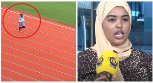 Минспорта Сомали выясняет, кто отправил на престижные соревнования по бегу в Китае толстую спортсменку (4 фото + 1 видео)