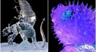 Деталі вражають: 25 приголомшливих скульптур з льоду (26 фото)