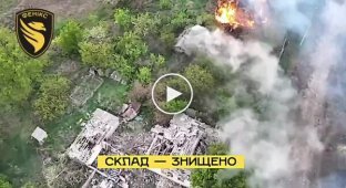 Border guards destroyed a tank, a cannon, and an occupier's ammo depot using drones