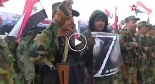 Российский канал Звезда показал кадры сирийских военных готовых отправится на войну в Украину