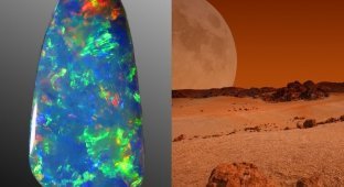 Jewelry and life - how are opals on Mars and the presence of life on the Red Planet connected (4 photos)